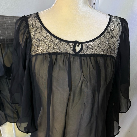 Forever 21 Black Lace Top - Picture 3 of 16